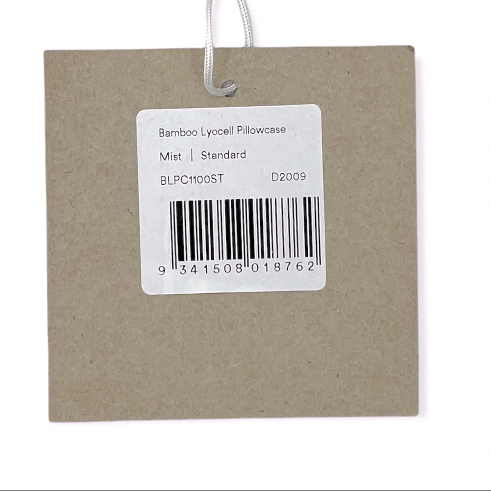 NEW Ettitude Travel Pillowcase Bamboo Lyocell Standard Size Mist Color w/ Pouch - Picture 6 of 10